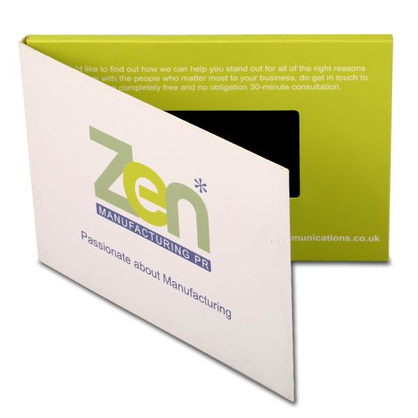Digital 4.3 Video Brochure , LCD Screen Video Greeting Card 512MB Memory