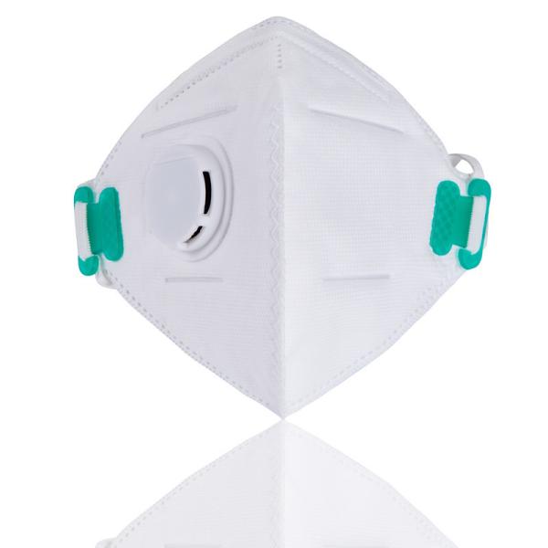 Foldable FFP2 Face Mask Anti Dust Air Pollution Dust Mask With Exhalation Valve