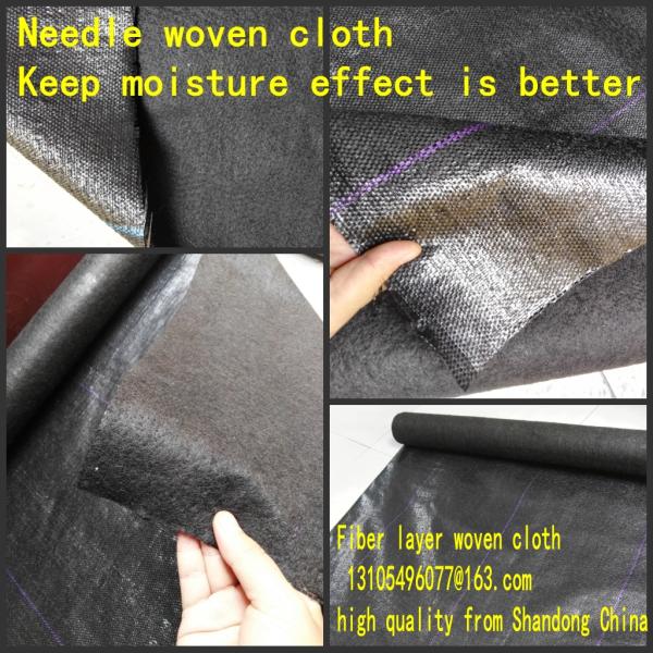 weed mat  woven geotextile PP virgin material Fiber layer needle punched cloth