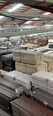 150 мм Ширина Флуированные стеновые панели Wpc Сплошные деревянные стенные доски 2,9 м длина