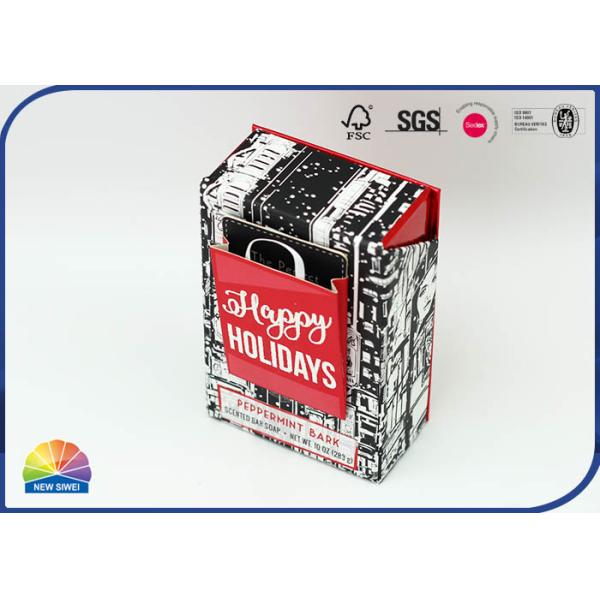 Glittering Words Hinged Lid Rigid Paper Box Pack Festival Gift