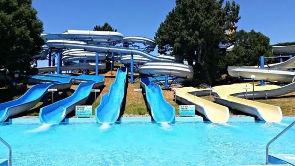 Piscina Slide aquático de fibra de vidro para crianças Parque temático comercial Parque de diversões