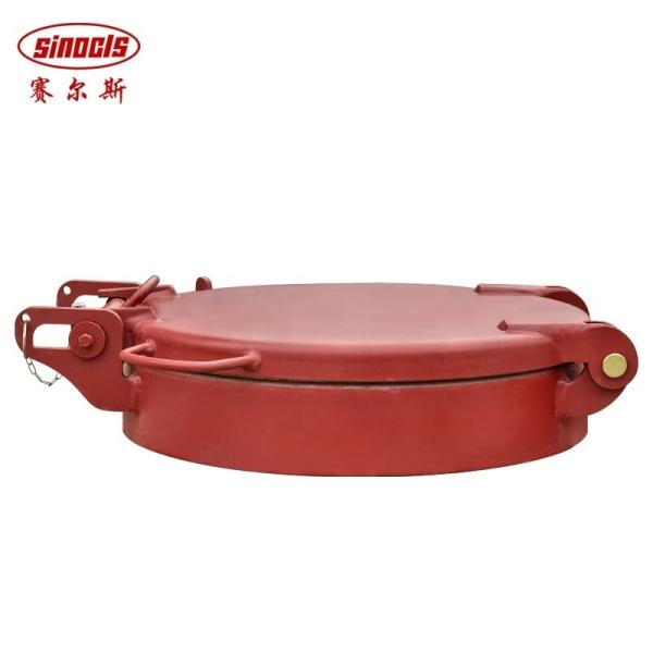 One Touch Quick Open Manhole Cover For DN 450mm Transportation Tank Products On Tanker Truck