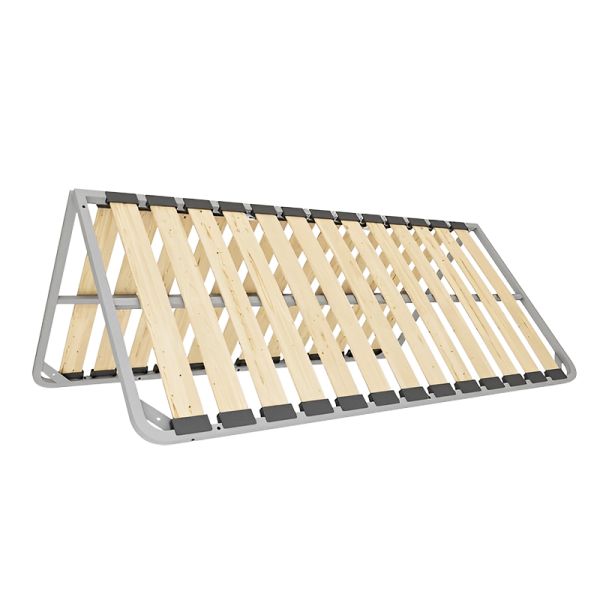 Foldable Iron Metal Slat Frame for Double Queen Bed 1.8m Long Tatami Bed Frame