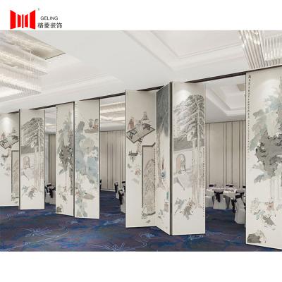 Double Roller 80mm Thickness Modular Partition Wall For Hotel Hall