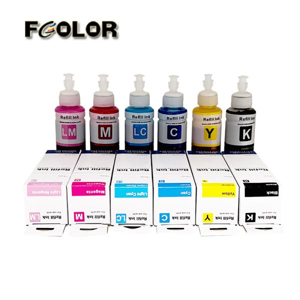FCOLOR T6641 T6644 100% Compatible Dye Ink for Epson L360 L350 L380 Inkjet Printer Ink