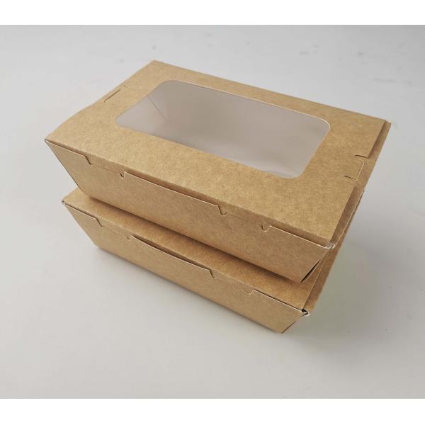 Кормовая коробка из крафт-бумаги с салатами, овощами и заказами на заказ