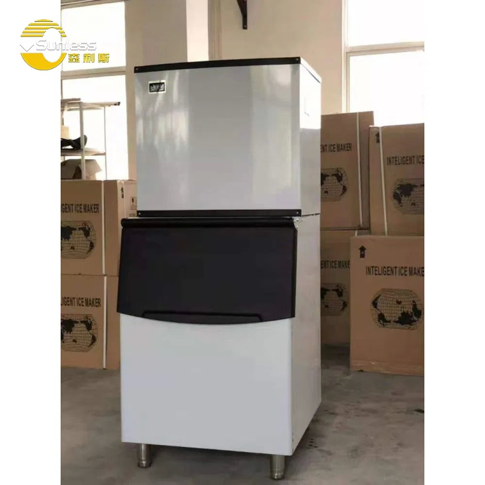 100kg - 1000kg Commercial Ice Maker Automatic Commercial Ice Cube Machine CE Certified