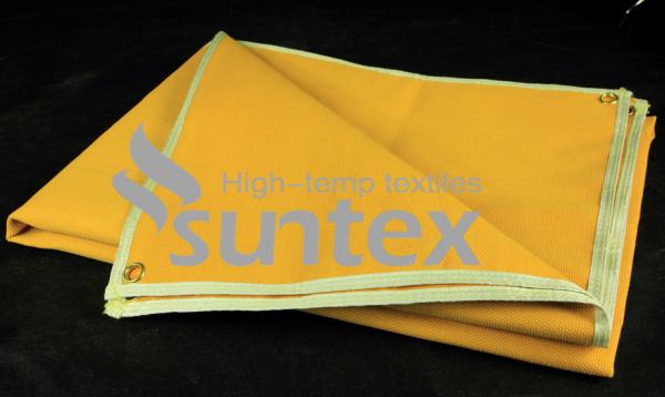Fogo revestido do rolo da cobertura da soldadura da tela da fibra de vidro do silicone - cobertura resistente para soldar