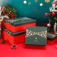 L'emballage de Noël de livre à couverture dure de carton enferme dans une boîte n'importe quelle couleur de PMS
