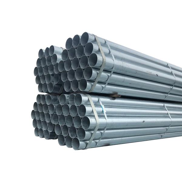 Q195 Q345 ERW Galvanized Steel Round Pipe Hot Dipped Tubes 12m