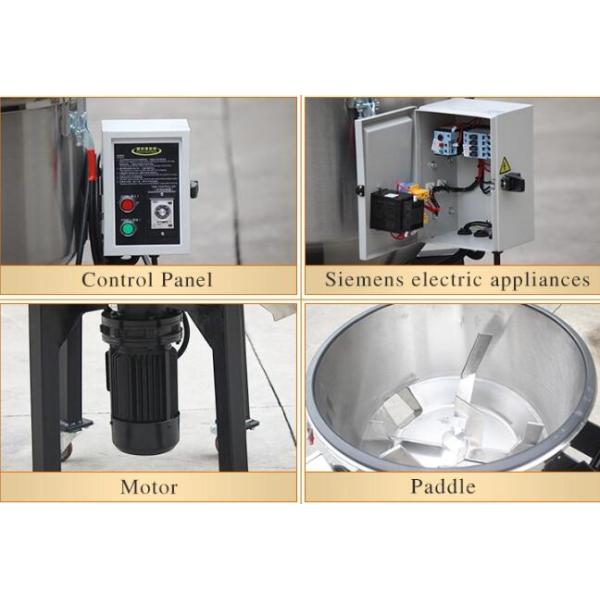 Industrial Pellets Plastic Mixer Machine , Food Powder Mixing Machine Vertical Structure