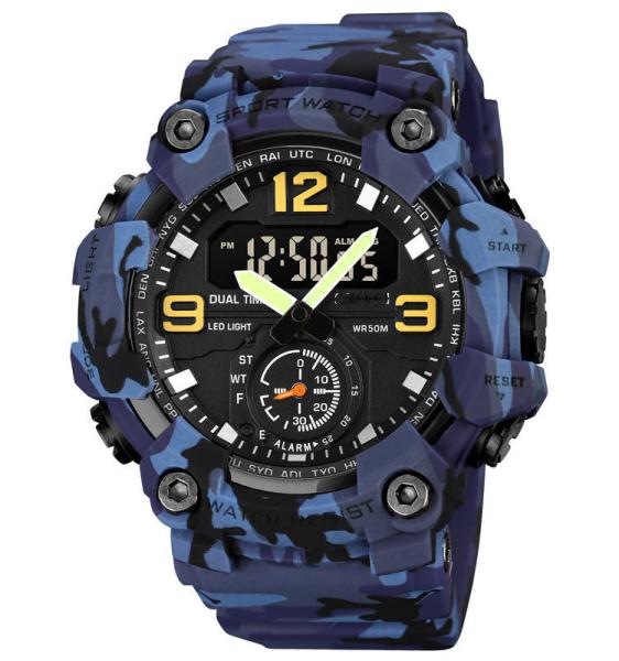 1965 Double Movt Watch Outdoor Best Mens Digital Sports Watches Waterproof Men's Watch