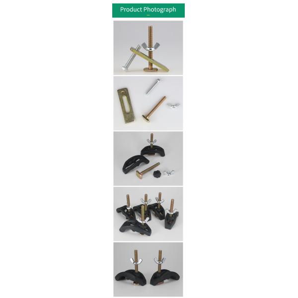 Abrazaderas de carpintería de tamaño personalizado, placa de prensa de hierro, hoteles, abrazaderas de barra de acero