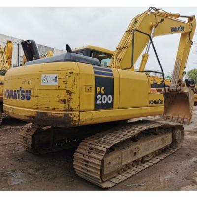Excavadora original Komatsu PC200 Japão Excavadora crawler usada média Komatsu PC210 PC220 PC200