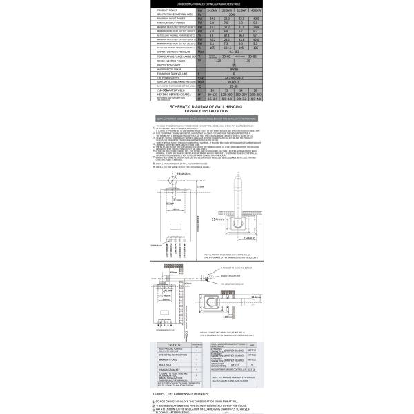 95% Efficiency Wall Mounted Condensing Gas Boiler for Heating and Hot Water Since 2005