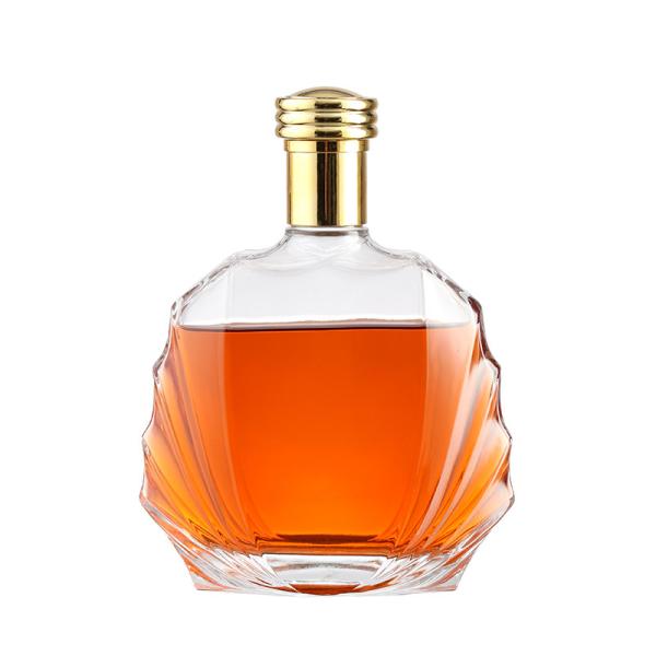 Garrafas de vidro coloridas personalizadas para bebidas industriais Whisky Gin Brandy 500ml 750ml