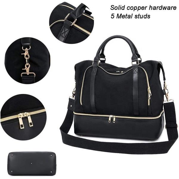 Large Carry On Travel Duffel Bags Weekend Tote Bag With Shoes Pouch For Men Women