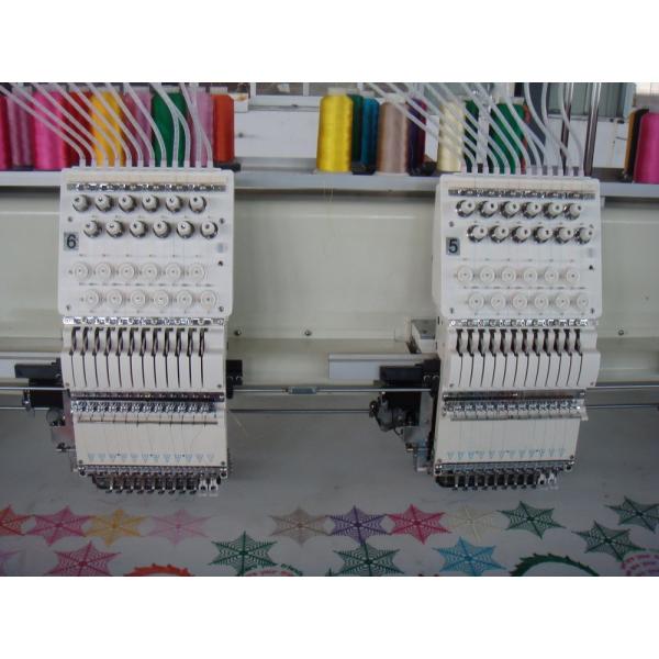 12 Heads High Speed Flat Computerized Embroidery Machine With USB Port