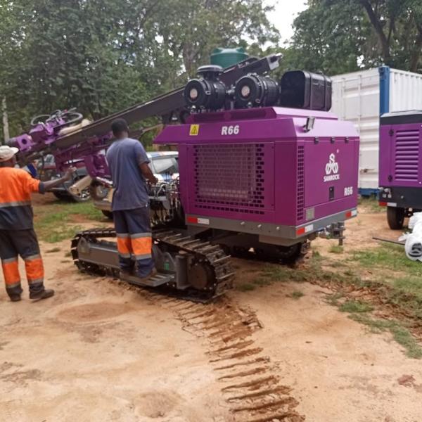 SANROCK Hard Rock DTH Drilling Machine Mining Drilling Equipment Diesel Hydraulic Drilling Rig