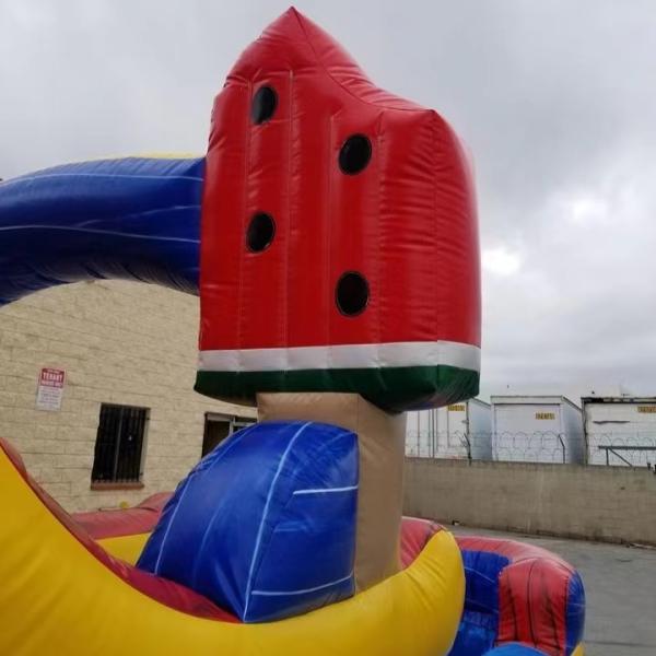 Park Inflatable Chilled Watermelon Water Slide with Pool Support One Item Purchase