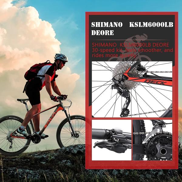 Sava Mountain Bike vermelho preto 29 27,5 com SHIMANO DEORE M6000 30 apressa-se