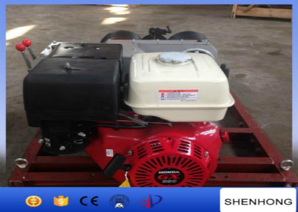 5 Ton HONDA GX390 Gas Engine Powered Winch Double Capstan In Line Construction