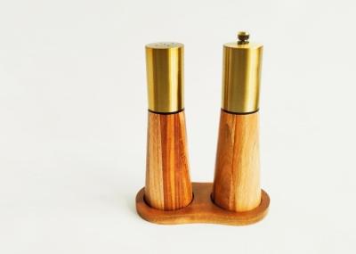 Traditional Stainless Steel Wooden Pepper Spice Mill Set