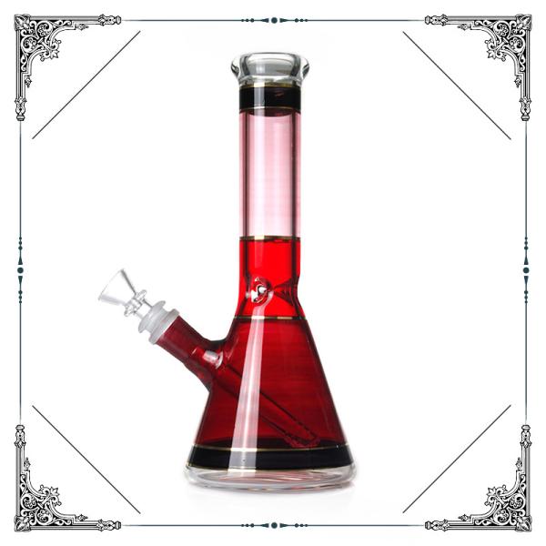 Colorful Beaker Glass Bong With Ice Cathcer Bongs For Smoking Water Pipe New Glass Hookah Pipes