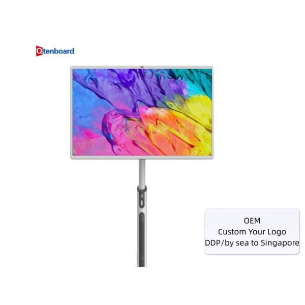 OEM/ODM 360° Rotatable Height Adjustable Portable Smart TV with Android 13 for Singapore