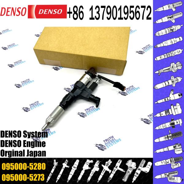 Injetor de combustível diesel comum 095000-5280 095000-5281 Para motor de camião HINO J08E 23910-1360