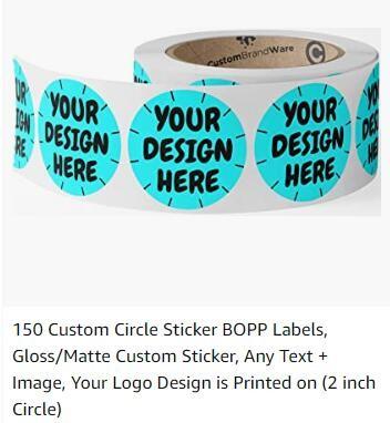 Custom Stickers Your Design Here Business 120 Pcs Rounded Square Kids Personalized Gifts Packaging, Wedding