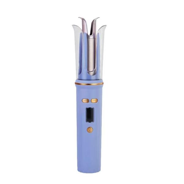USB Recarregável Portavel Curling de cabelo viagem sem fio Mini Curling de cabelo de ferro automático LCD Display Temperatura