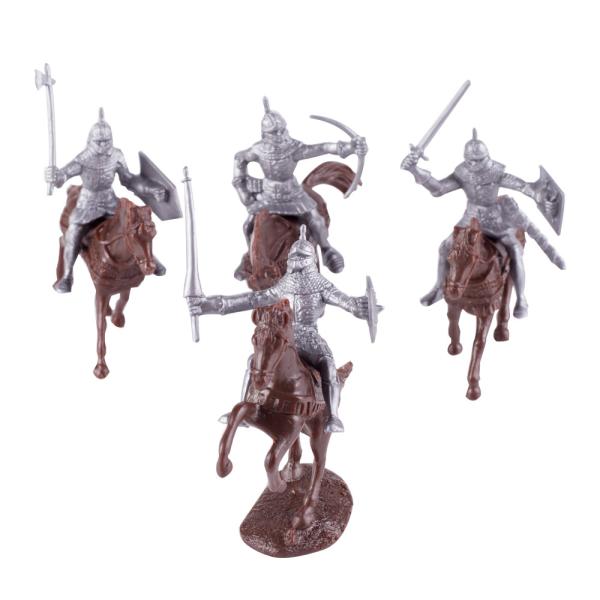 Medieval soldier warrior mini figure war horse minion castle knight model building blocks