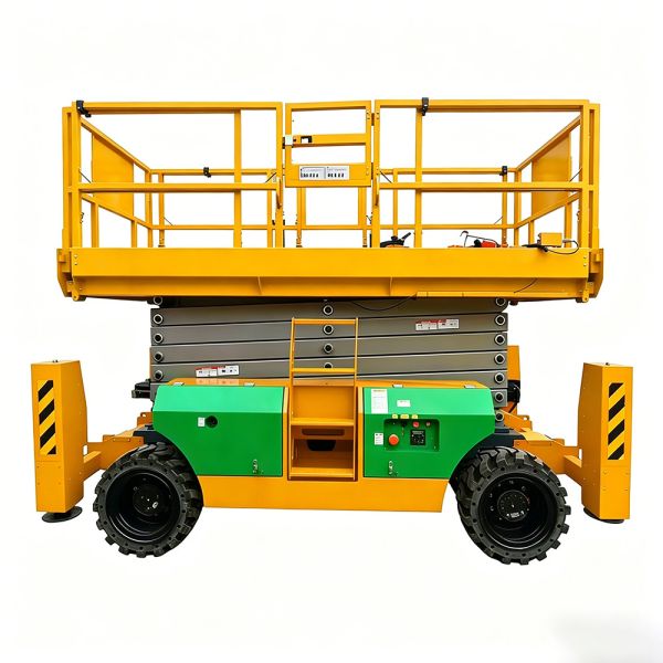 4WD Offroad Scissor Electric Platform Lift Single Person UKCA Certificated