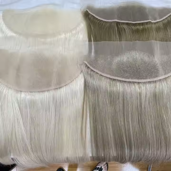 Factory Wholesale Lace Topper 5x5 100% Raw VRIGHIN  Human Hair Pre Colored Mesh Integration Closure DROP SHIPPING REDAY TO GO