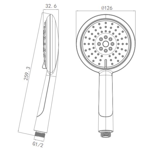Экологические запасные части для душа в ванной комнате крутая черная насадка для ручного душа