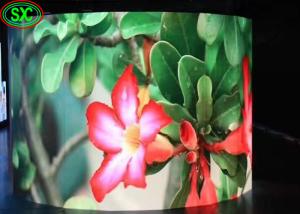 曲げられた導かれたビデオ壁スクリーンP4.81 6500cdの明るさ500mm*500mmのキャビネット1R1G1B