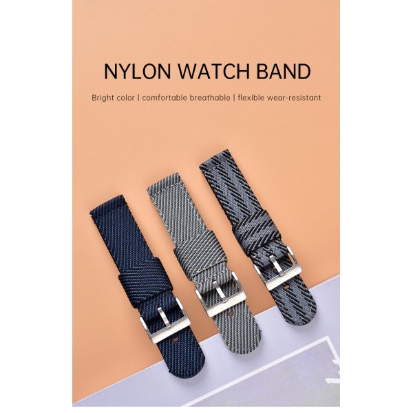 The Kinetic Weave·Double-Woven Quick-Release Nylon Strap