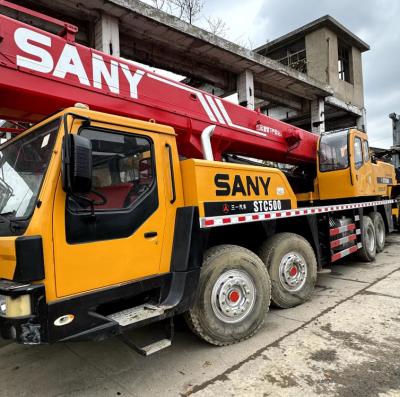 50 toneladas de guindaste de caminhão usado Sany STC500 guindastes móveis de segunda mão