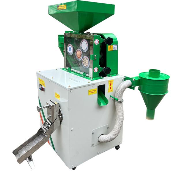 DONGYA AGRO RICE HULLER MACHINE de broyage de riz brun 3 PCS ROLLER de caoutchouc 99% taux de déshydratation 2% taux polonais brisé