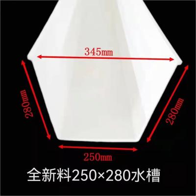 Pvc rain gutter virgin pvc raw material strong strength rain collector