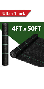 Customized Grade Gardening Fabric Rolls, Weed Control, Eco-Friendly, Flower Bed, Mulch, Pavers, Edging, Garden Stakes