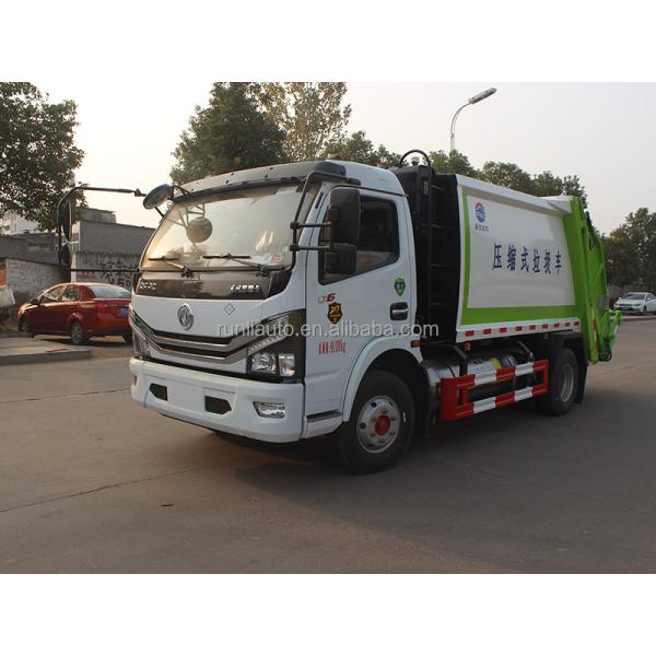 Dongfeng Dollicar D6 LNG 4x2 6cbm Compactor Garbage Truck