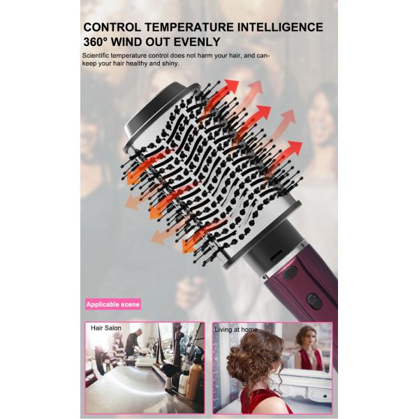 Сушильщик щетки волос ABS электрический, ионные 4 в 1 щетке горячего воздуха 1000W