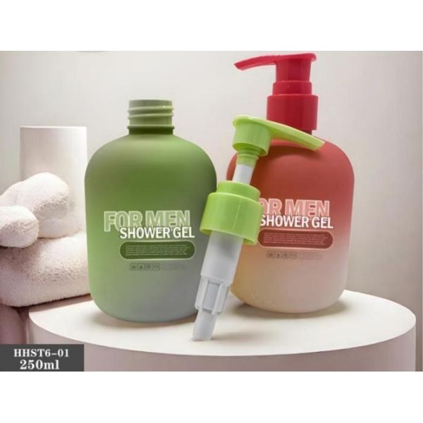 Customized Plastic Bottles 250ml PE Bottle With Pump