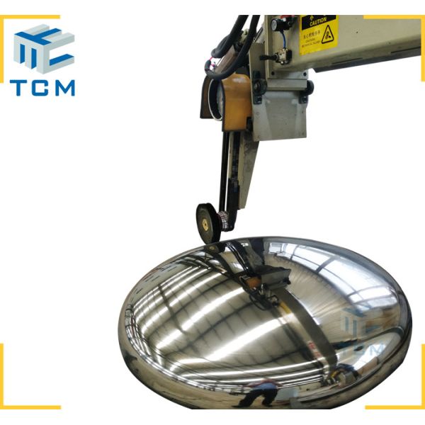 Automation of Polishing Machine for Dish Ends inner outer surface grinding buffing from Trancar Industries China