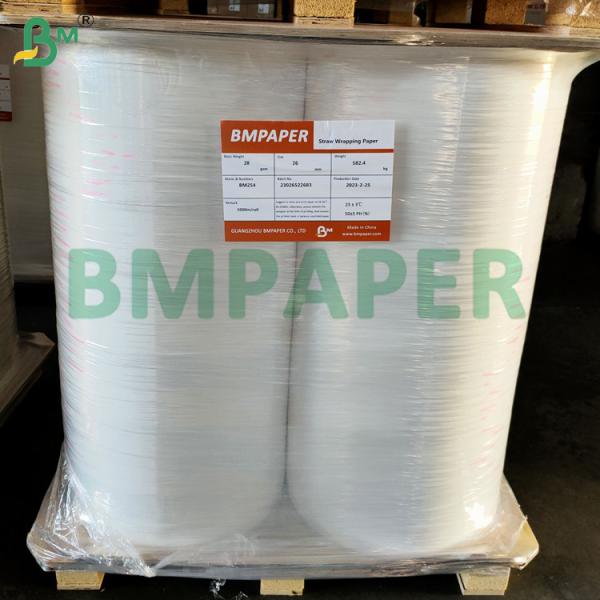 Papier d'emballage pour cure-dents blanc 24gsm - 30gsm, facile à sceller, qualité alimentaire
