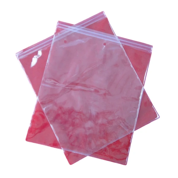 Clear Plastic Zipper Storage Bag for Underwear and Accessories