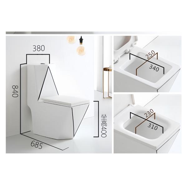 Ceramic Toilet Seat Sets and Sink Bathroom with Traditional Design Style Water Closet